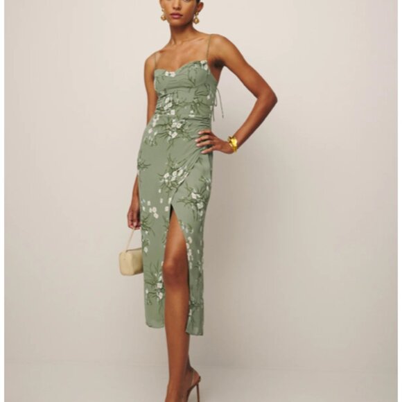 Reformation Kourtney Dress in Bonita - Picture 1 of 15